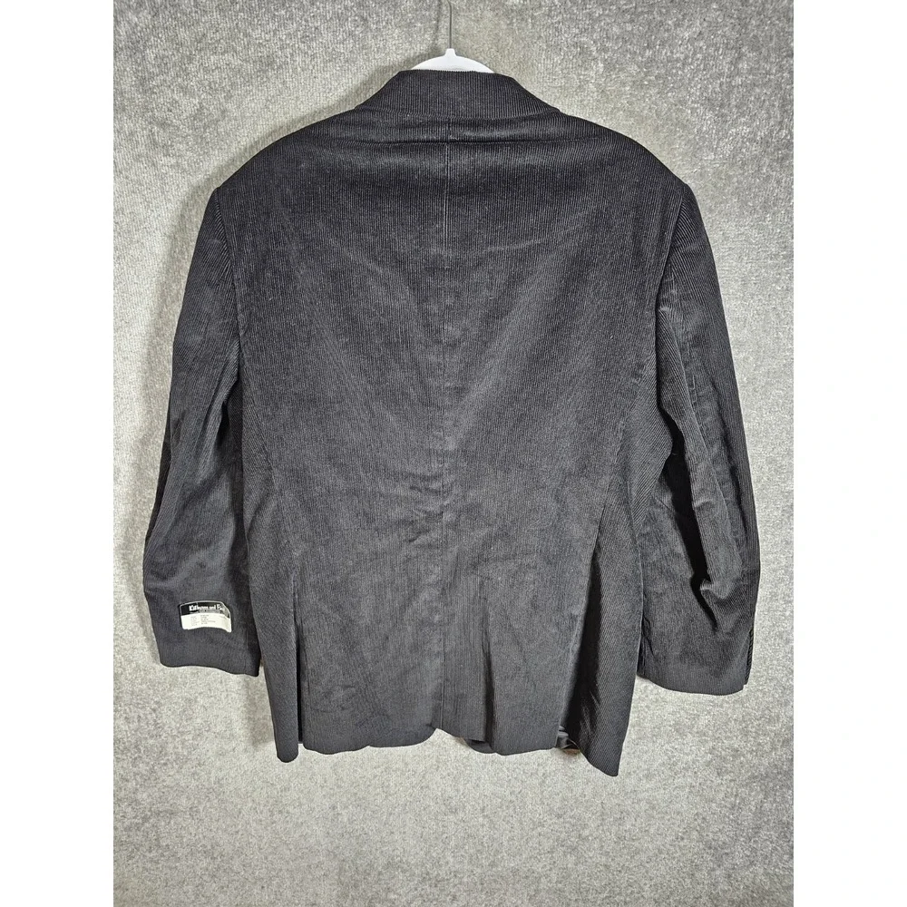 Sk Menswear Kilburne And Finch Corduroy Blazer Mens Size 42R Black‎ Lined New